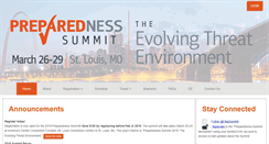 Desktop Screenshot of preparednesssummit.org